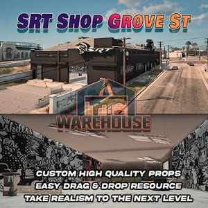 GTA V: SRT Shop Grove St / Accesorios personalizados / Compatible con FiveM / Optimizado / Alta calidad / Fácil instalación / Entrega rápida / GTARP