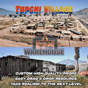 GTA V: Tupchi Village / Accesorios personalizados / Compatible con FiveM / Optimizado / Alta calidad / Fácil instalación / Entrega rápida / GTARP MILSIM