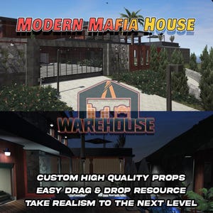 GTA V : maison mafieuse moderne | Accessoires personnalisés | Prêt pour le FiveM | Optimisé | Haute qualité | Installation facile | Livraison rapide | GTRAP