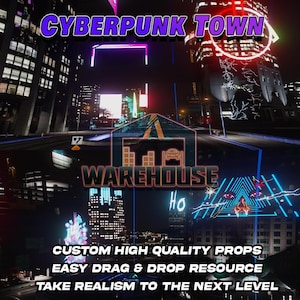 GTA V : la ville cyberpunk | Accessoires personnalisés | Prêt pour le FiveM | Optimisé | Haute qualité | Installation facile | Livraison rapide | GTRAP