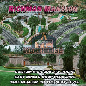 GTA V : le manoir Richman | Accessoires personnalisés | Prêt pour le FiveM | Optimisé | Haute qualité | Installation facile | Livraison rapide | GTRP