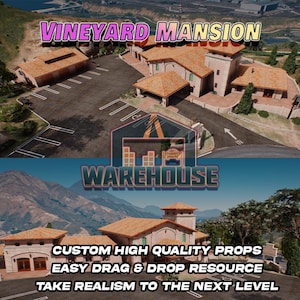 GTA V : Manoir du vignoble | Accessoires personnalisés | Prêt pour le FiveM | Optimisé | Haute qualité | Installation facile | Livraison rapide | GTRAP