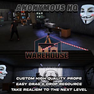 GTA V : siège social anonyme | Accessoires personnalisés | Prêt pour le FiveM | Optimisé | Haute qualité | Installation facile | Livraison rapide | GTRAP