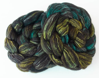 Hand dyed Alpaca, Mulberry silk, Merino, luxury fibre, felting projects, combed top, Falklands Merino, Nuno, felting materials, spinning