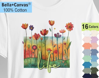 フローラルガーデナーTシャツ：気まぐれな花、植物愛好家へのギフトTシャツ