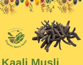 Kali Musli, Musli Kali, Black Musli, Curculigo orchioides, Curculigo Orchiodes Gaertn, 100% Pure and Natural Whole and powder