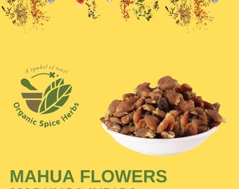 Mahua Dried Flower, Dried Mahua Flower, Madhuca Longifolia, Butternut Tree, Organic Spice Herbs, Mahua Phool, Mahuya Flower, Madhuca Indica