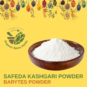 Barytes Powder, Safeda Kashgari Powder, Natural Barytes Powder, Organic Barytes Powder, Natural Safeda Kashgari, Organic Spice Herbs