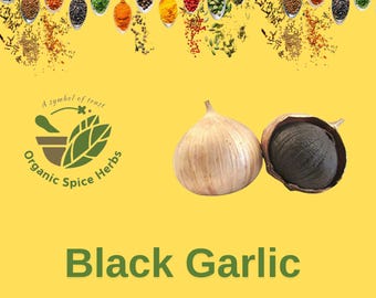 Ajo negro pelado, bulbos de ajo negro, ajo negro, ajo negro solo