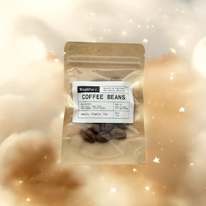 Coffee Bean Pet Treats: Crunchy Pork Liver & Goat Milk - 2oz Pack