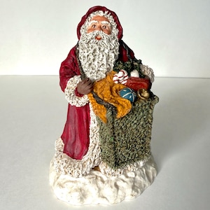 June McKenna-Santa Claus With Bag of Toys-Signed/Numbered-Vintage 1989
