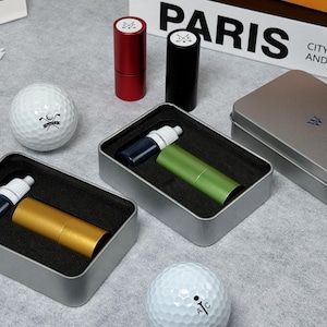 Custom Golf Ball Stamp Box,Personalized Golf Ball Stamp,Custom Stainless Stamp,Golf Accessories, Ink Ball Stamp,Gift for Golfer,Gift for Men