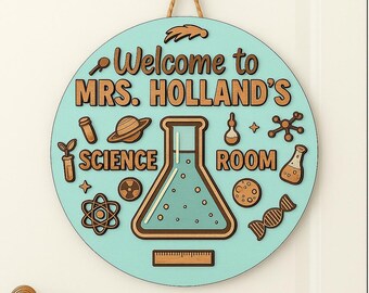 Personalized 3D Teacher Door Hanger