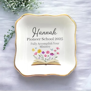 Personalized Pioneer School Jewelry Dish, JW Pioneer School 2025 Gift, Pioneer School Gift, JW Graduation Gifts, Pioneer School 2025 Gift