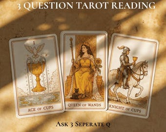 3 Question Tarot Reading – Same Day Psychic Guidance & Spiritual Insight Reading
