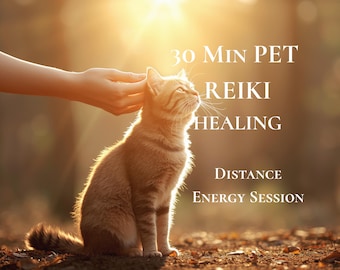 Distance Pet Reiki Healing Session (30 Min) Chakra BalanceEnergy Healing for Dogs Cats