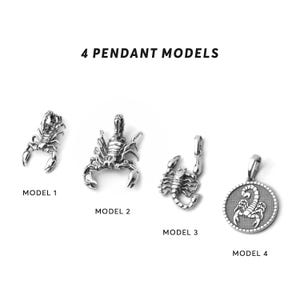 Men&#39;s Zodiac Pendant Zodiac Scorpion Necklace Sterling Silver Men&#39;s Jewelry Zodiac Jewelry Astrological Charm Scorpion Pendant Handmade