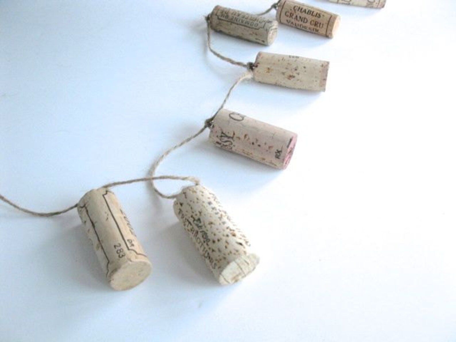 Christmas Garland Wine Cork Garland 6 Feet Repurposed Etsy