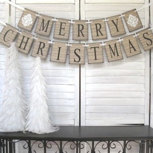Merry Christmas Banner sheet music background pick one or two piece Modern Farmhouse, Christmas photo, Rustic Charm, Christmas garland image 1
