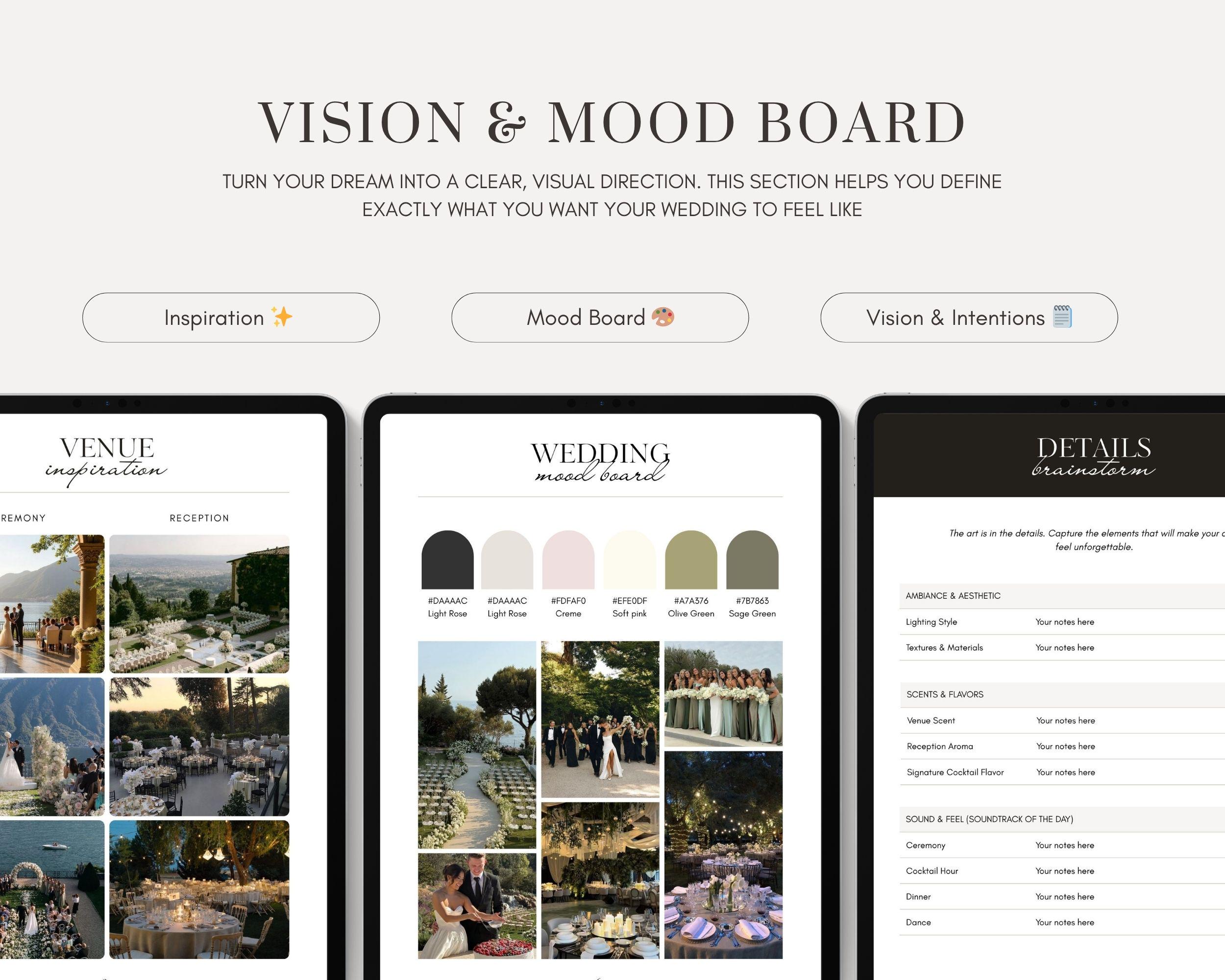 Canva Wedding Planner Template 120+ Page Hyperlinked Binder (digital