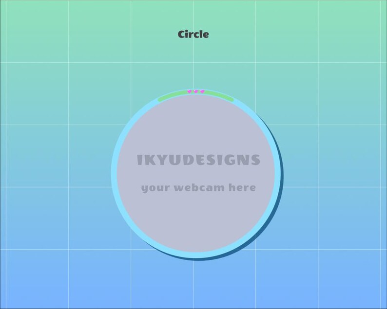 90s retro window frames in blue and green