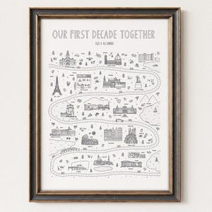 Love Story Map, Personalized Wedding Sign, Relationship Map, Couples Map, Love Story Map Timeline, Wedding Gift, Map of Us