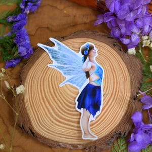 Faery sticker, waterproof, vinyl, fairy art, faeries, planner journal, scrapbooking