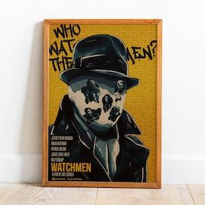 Póster de Watchmen, arte de pared, impresión retro, impresiones en papel Kraft, decoración del hogar, póster de película de regalo