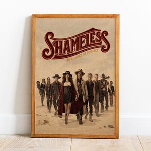 Poster Shameless, arte murale, stampa retrò, stampe su carta kraft, arredamento per la casa, poster di serie TV in regalo