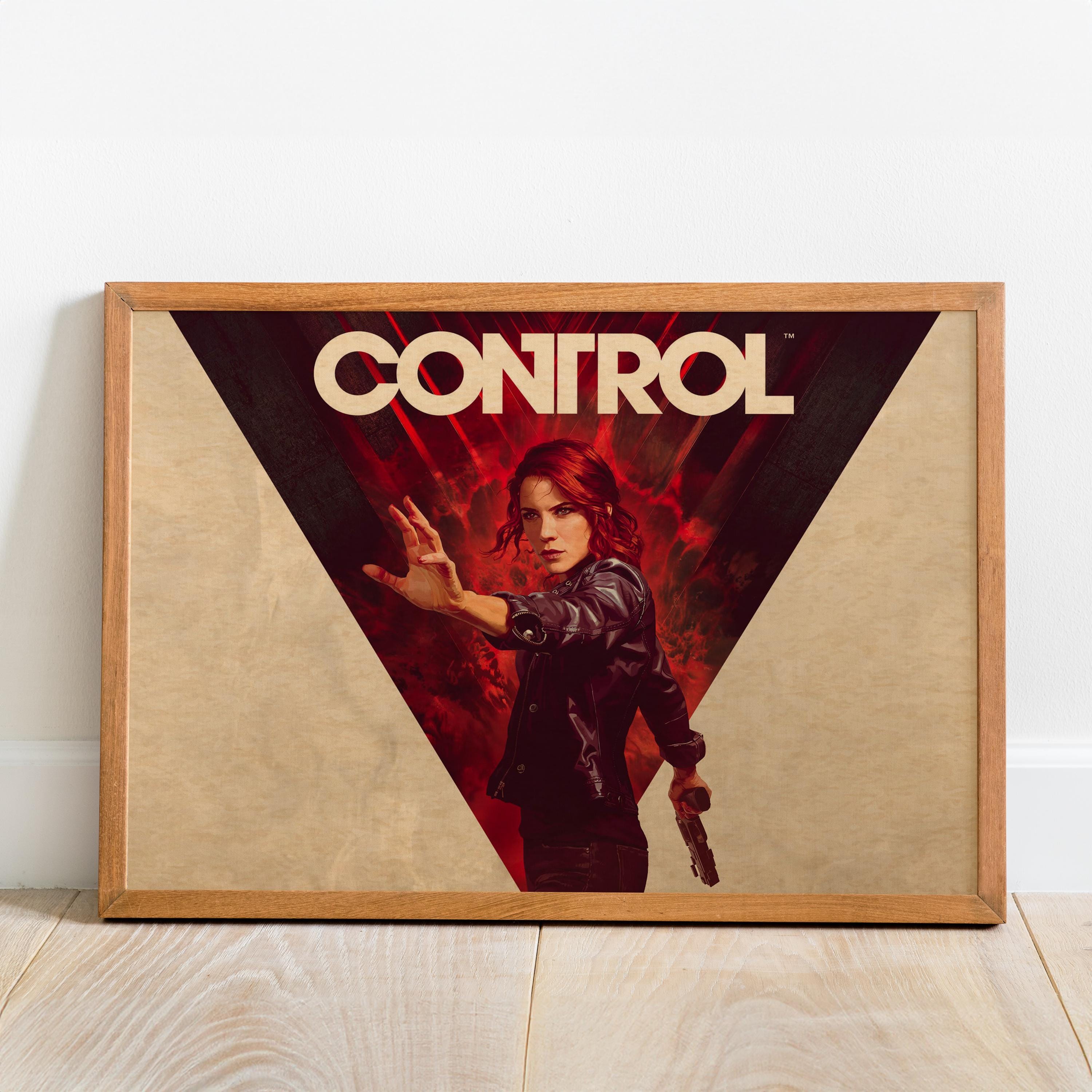 Control Rework Poster Control Retro Poster | Game Wall Art | Wall Decor | Kraft Paper Print ...