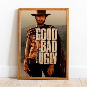 Póster de películas de Clint Eastwood, arte de pared, impresión retro, impresiones en papel Kraft, decoración del hogar, póster de película, regalo n.° 2