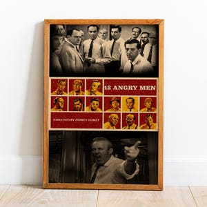 12 Angry Men Poster, Wand Kunst, Retro Print, Kraftpapier Drucke, Home Decor, Film Poster Geschenk