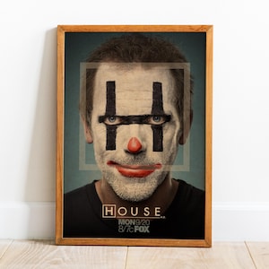 Cartaz de House MD, arte de parede, impressão retrô, impressões de papel kraft, decoração para casa, pôster de série de TV para presente