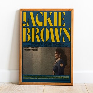 Poster di Jackie Brown, arte murale, stampa retrò, stampe su carta kraft, arredamento per la casa, regalo poster di film