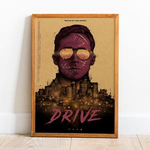 Drive Poster, Wand Kunst, Retro Print, Kraftpapier Drucke, Home Decor, Film Poster Geschenk