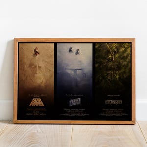 Cartaz de Star Wars, Arte de parede, Impressão retrô, Impressões de papel Kraft, Decoração para casa, Presente de pôster de filme