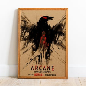 Póster de Arcane 2, arte de pared, impresión retro, impresiones en papel kraft, decoración del hogar, póster de serie de televisión, regalo n.° 3