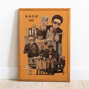 Póster de Snatch, arte de pared, impresión retro, impresiones en papel Kraft, decoración del hogar, póster de película de regalo