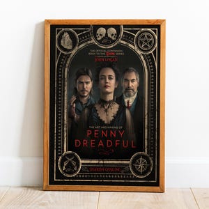 Pôster Penny Dreadful, Arte de parede, Impressão retrô, Impressões de papel Kraft, Decoração para casa, Presente de pôster de filme