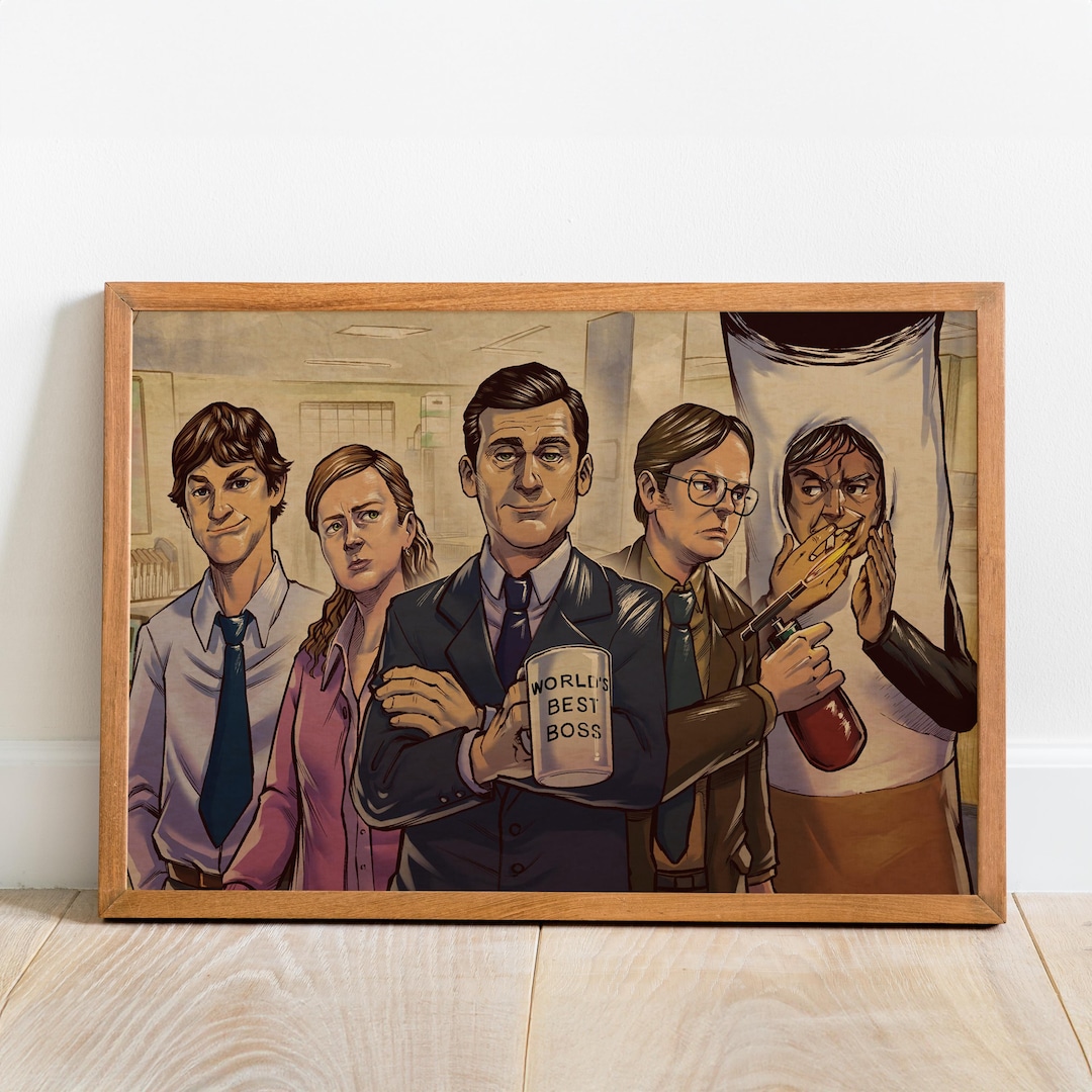 The Office Poster , Retro Print, Wall Art, Kraft Paper Print, Home ...