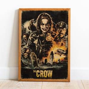 The Crow Poster, Wandkunst, Retro Print, Kraftpapier Drucke, Home Decor, Film Poster Geschenk
