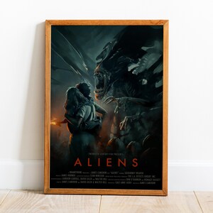 Pôster Alienígena, Arte de Parede, Impressão Retro, Impressões em Papel Kraft, Decoração para Casa, Presente de Pôster de Filme #2
