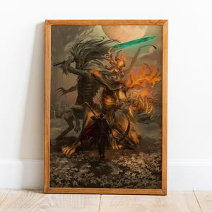 Pôster Bloodborne, Arte de parede, Impressão retrô, Impressões em papel Kraft, Decoração para casa, Presente de pôster de jogo