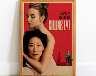 Killing Eve Retro Poster | Movie Wall Art | Wall Decor | Kraft Paper Print