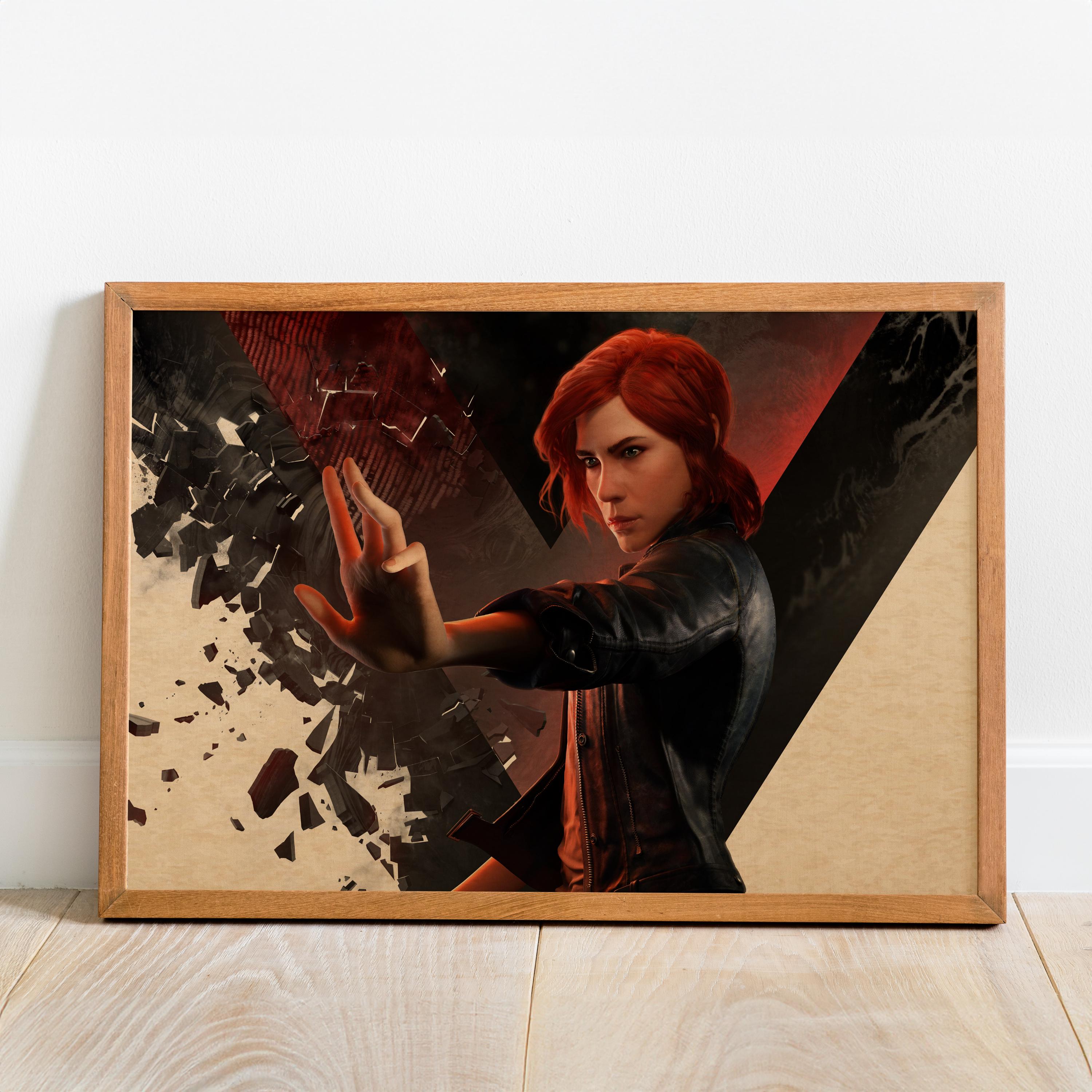 Control Rework Poster Control Retro Poster | Game Wall Art | Wall Decor | Kraft Paper Print ...