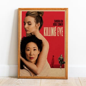 Póster de Killing Eve, arte de pared, impresión retro, impresiones en papel Kraft, decoración del hogar, póster de serie de televisión, regalo