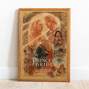 Póster de La princesa prometida, arte de pared, impresión retro, impresiones en papel kraft, decoración del hogar, póster de película de regalo