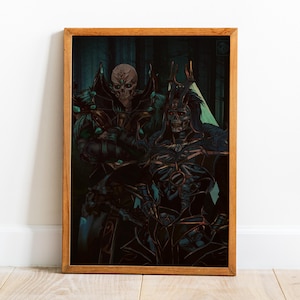Divinity: Original Sin 2 Poster, Arte murale, Stampa retrò, Stampe su carta Kraft, Arredamento per la casa, Regalo poster di gioco