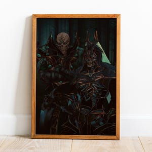 Divinity Original Sin 2 Retro Poster | Spelväggkonst | Väggdekor | Kraftpapperstryck