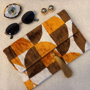 Velvet and Silk Clutch Bag, Silk Clutch Bag, Velvet Clutch Bag, Handmade Clutch Bag, Clutch Bag